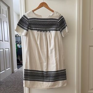 Madewell Black and White Mini Dress